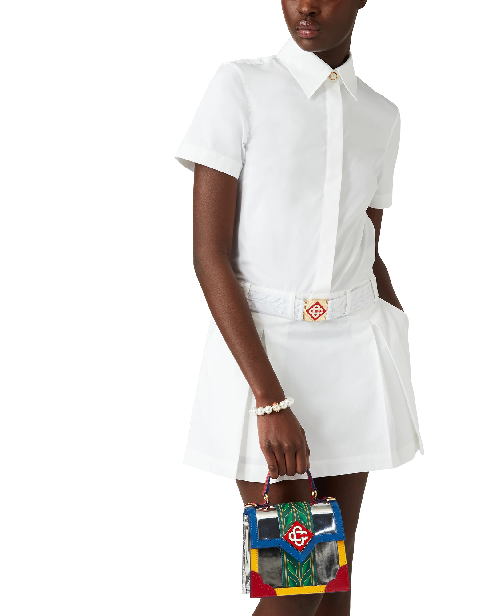 Pleated Tennis Mini Dress - 图片 5