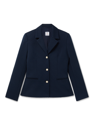 Jacquard Knit Single Breasted Jacket