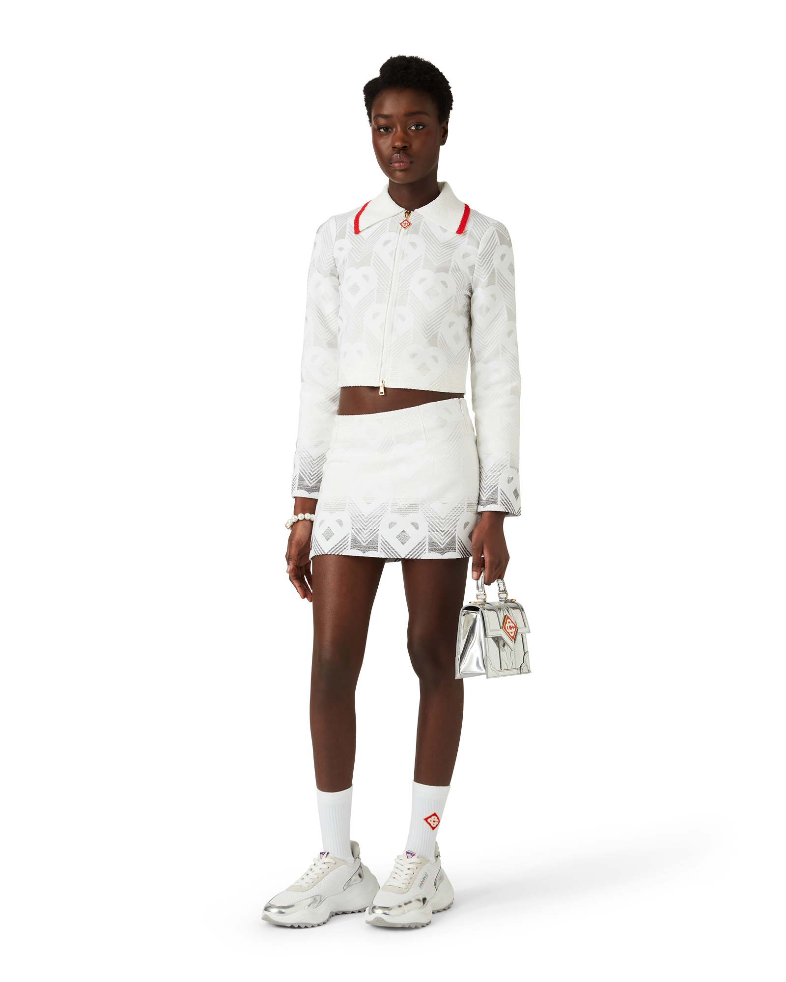 Gradient Heart Monogram Towelling Jacket - 图片 2