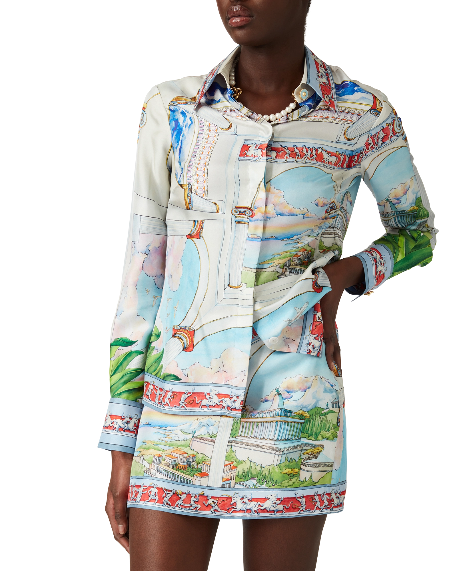 Le Passage Silk Mini Skirt - 图片 4