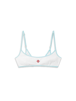 Jacquard Monogram Bikini Top