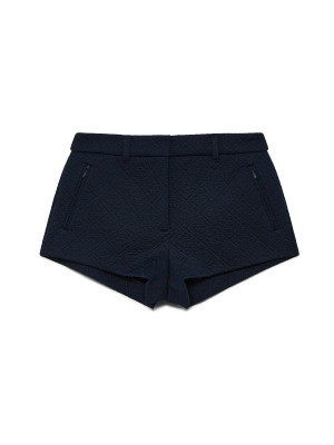 Jacquard Knit Mini Shorts