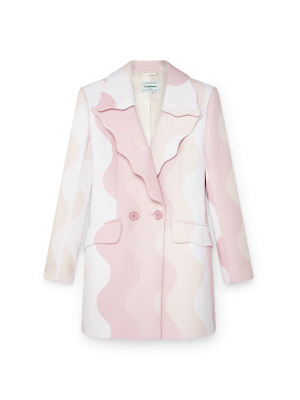 Pink Wave Tailored Dress