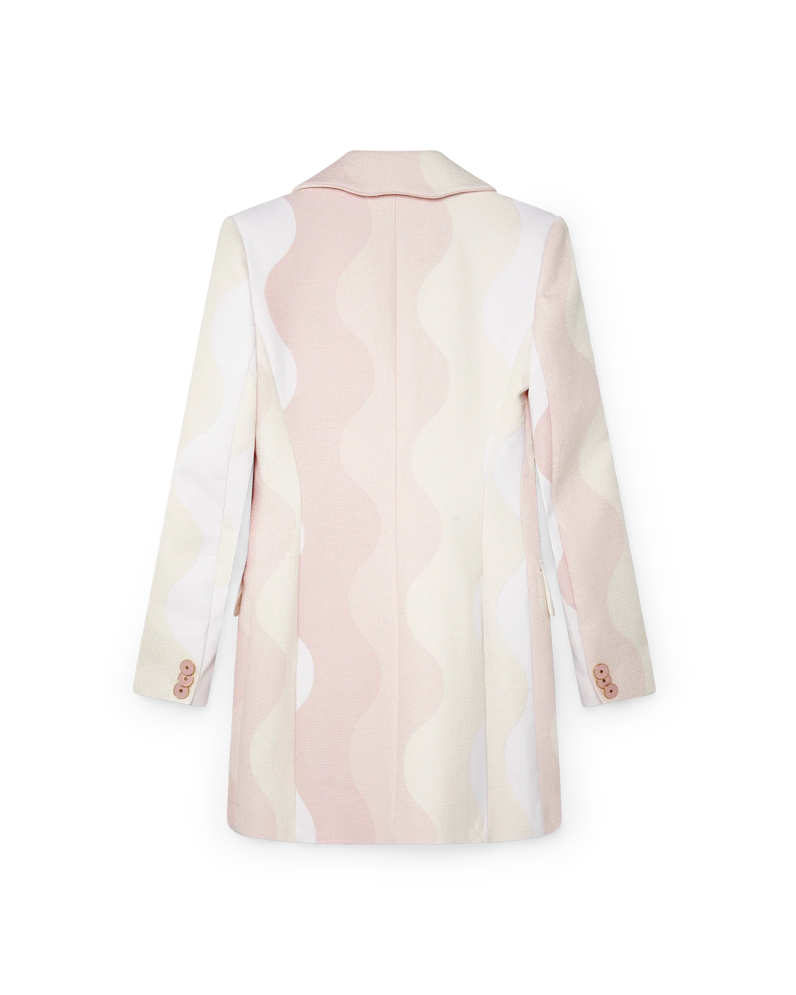 Pink Wave Tailored Dress - 图片 5