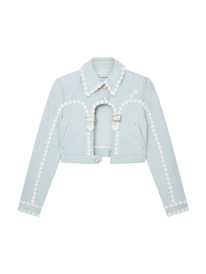 Cut Out Arch Denim Jacket