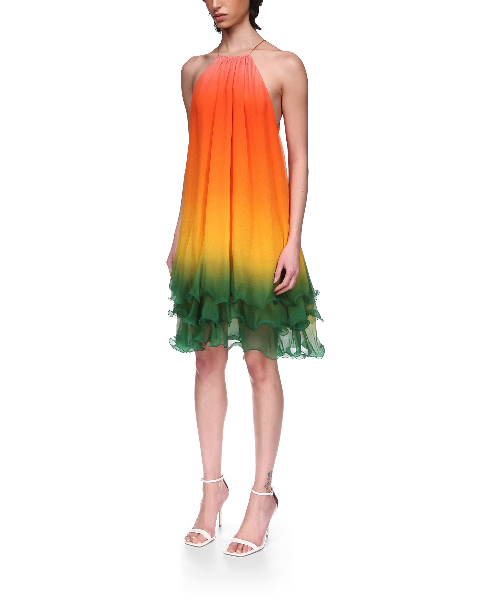 Rainbow Gradient Cocktail Dress - 图片 3