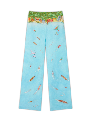 Maison Sur Piloti Straight Leg Trousers