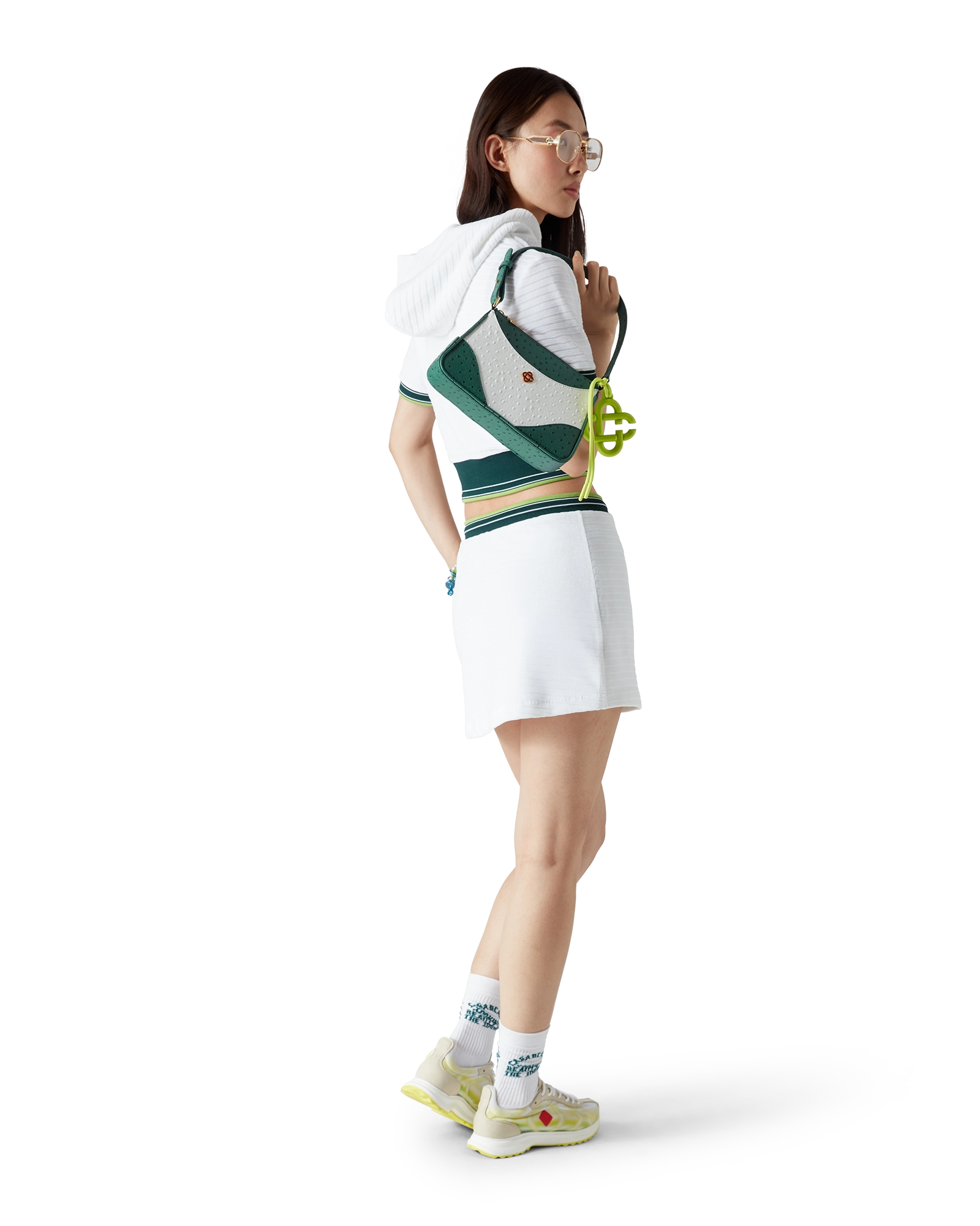 Textured Velour Tennis Skirt - 图片 3