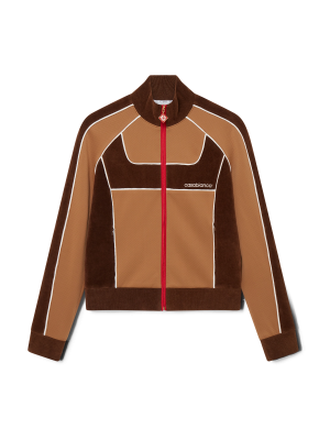 Chenille Panelled Track Jacket