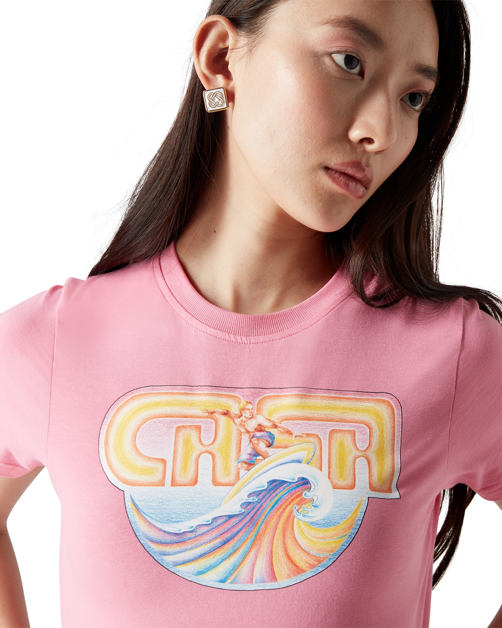 Casa Surf Cropped Short Sleeve T-Shirt - 图片 5