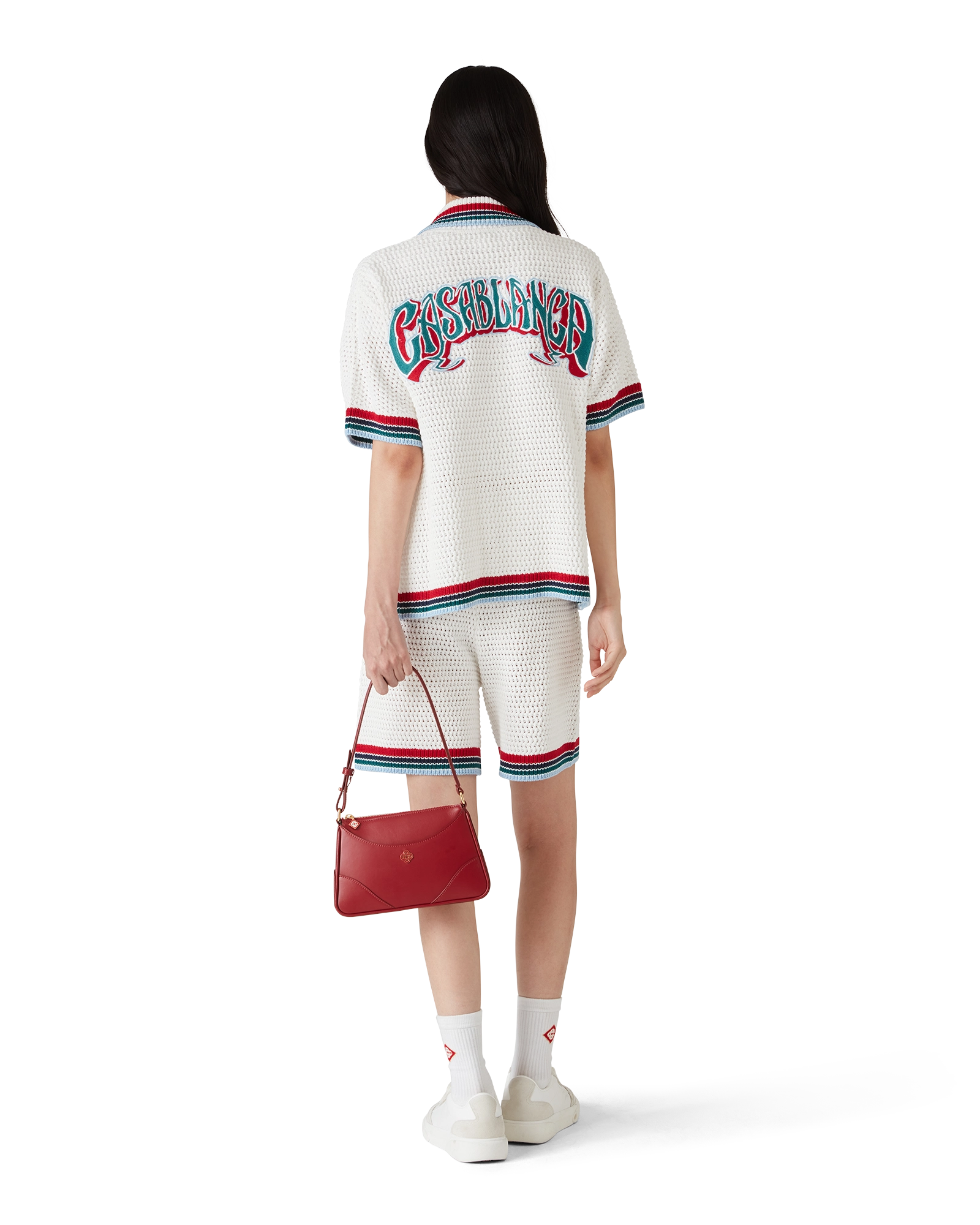 Gothic Crochet Short Sleeve Shirt - 图片 3