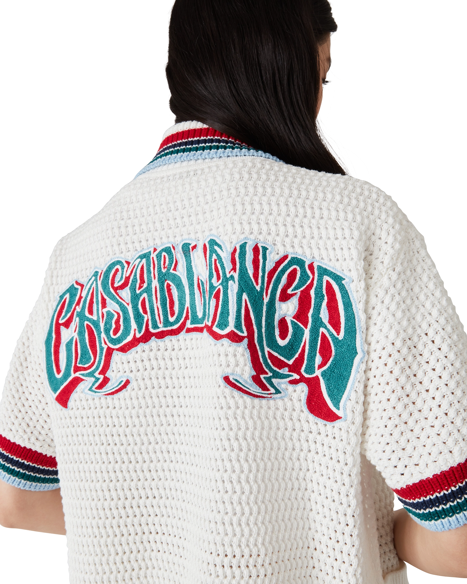 Gothic Crochet Short Sleeve Shirt - 图片 5