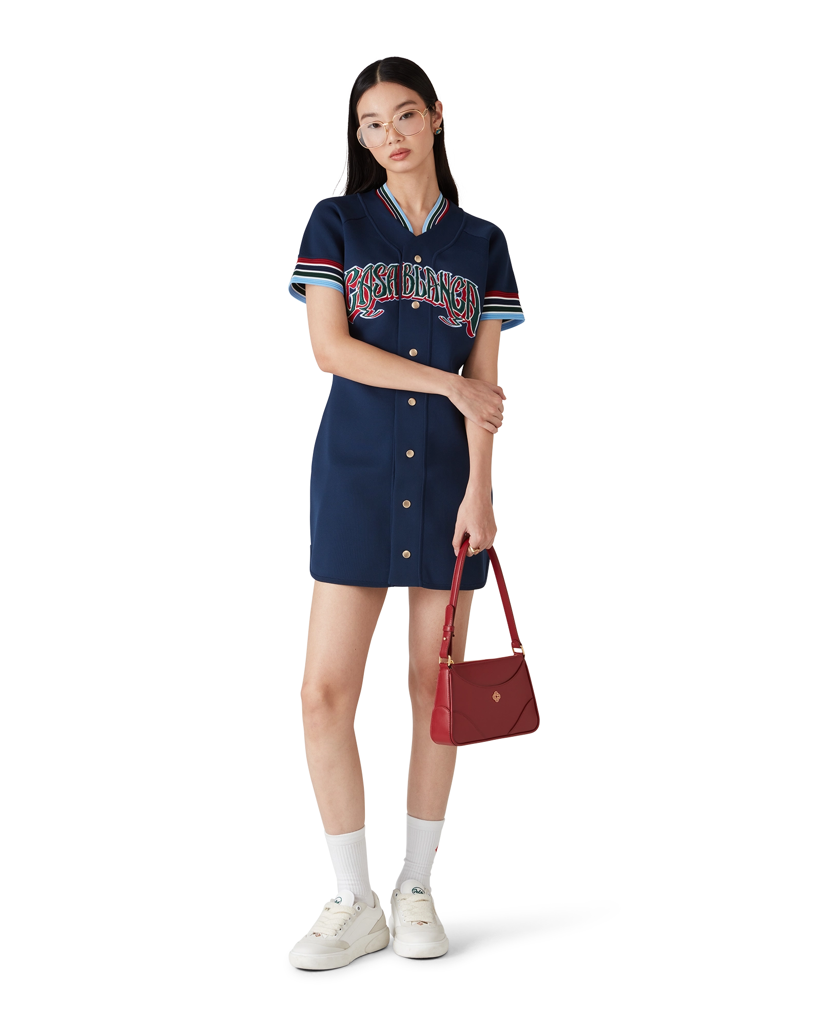 Knit Baseball Dress - 图片 2