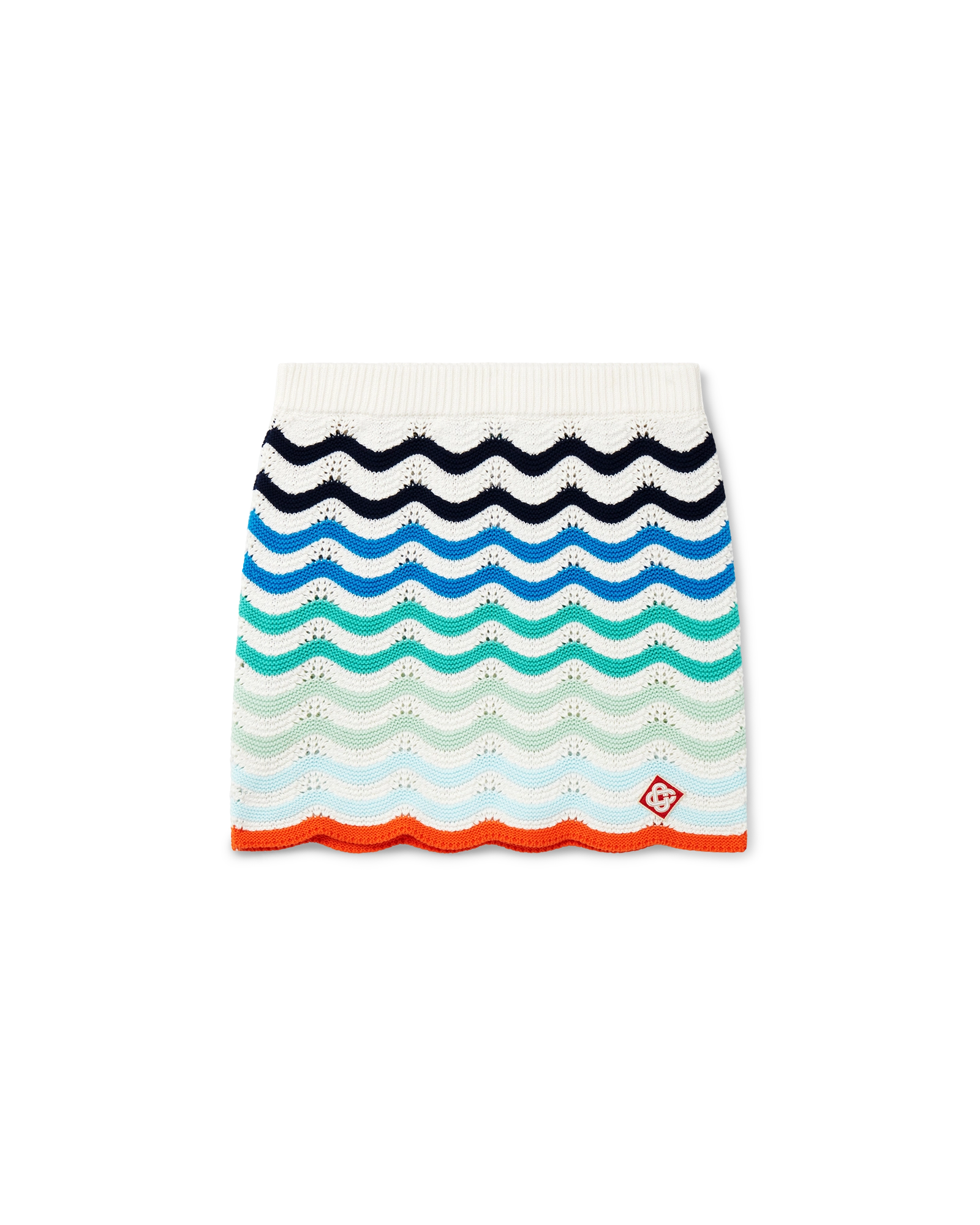 Gradient Wave Crochet Skirt