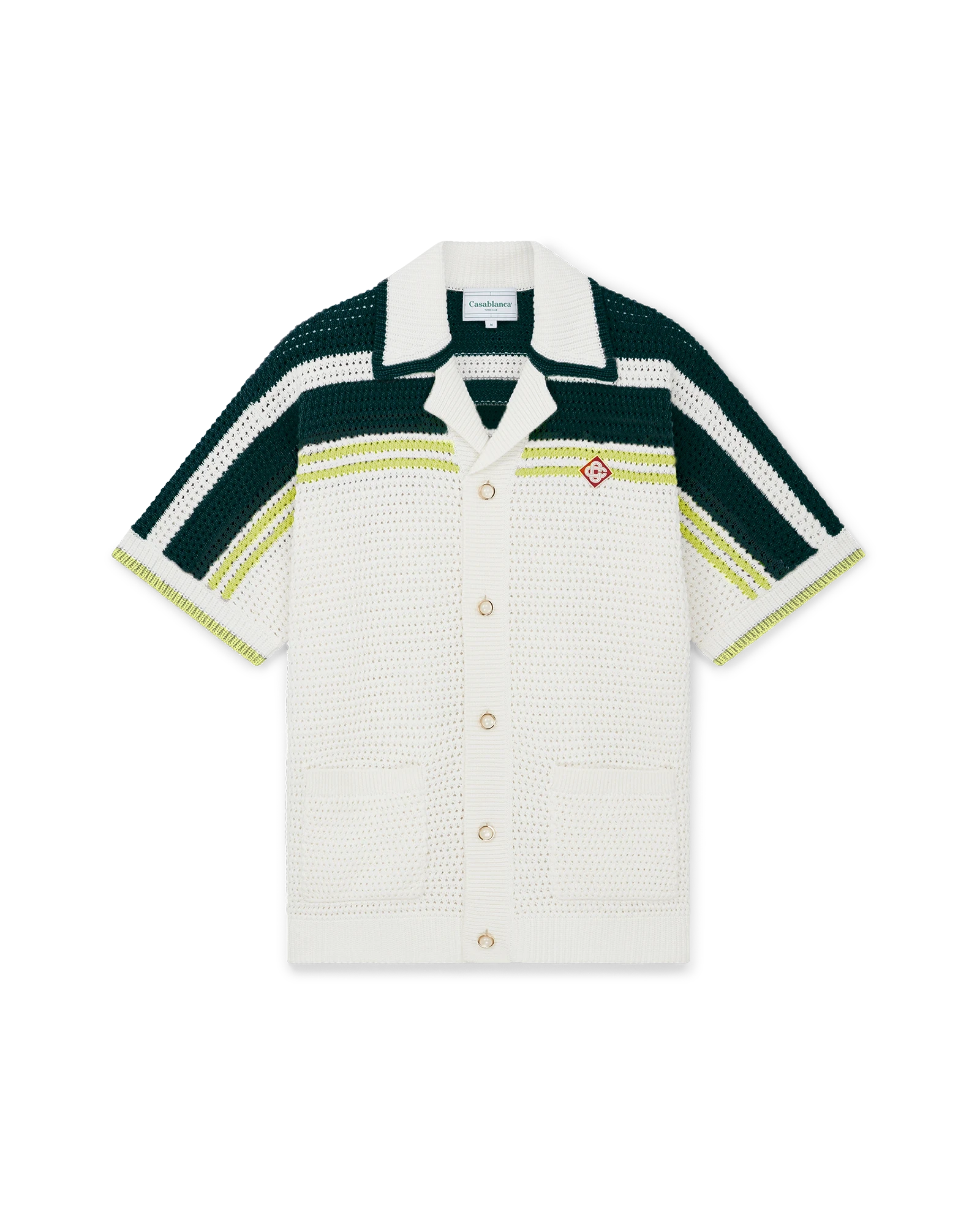 Tennis Short Sleeve Crochet Shirt