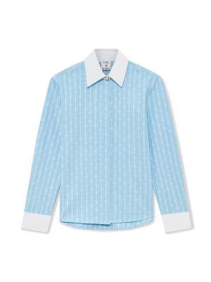 Pinstripe Laurel Long Sleeve Shirt