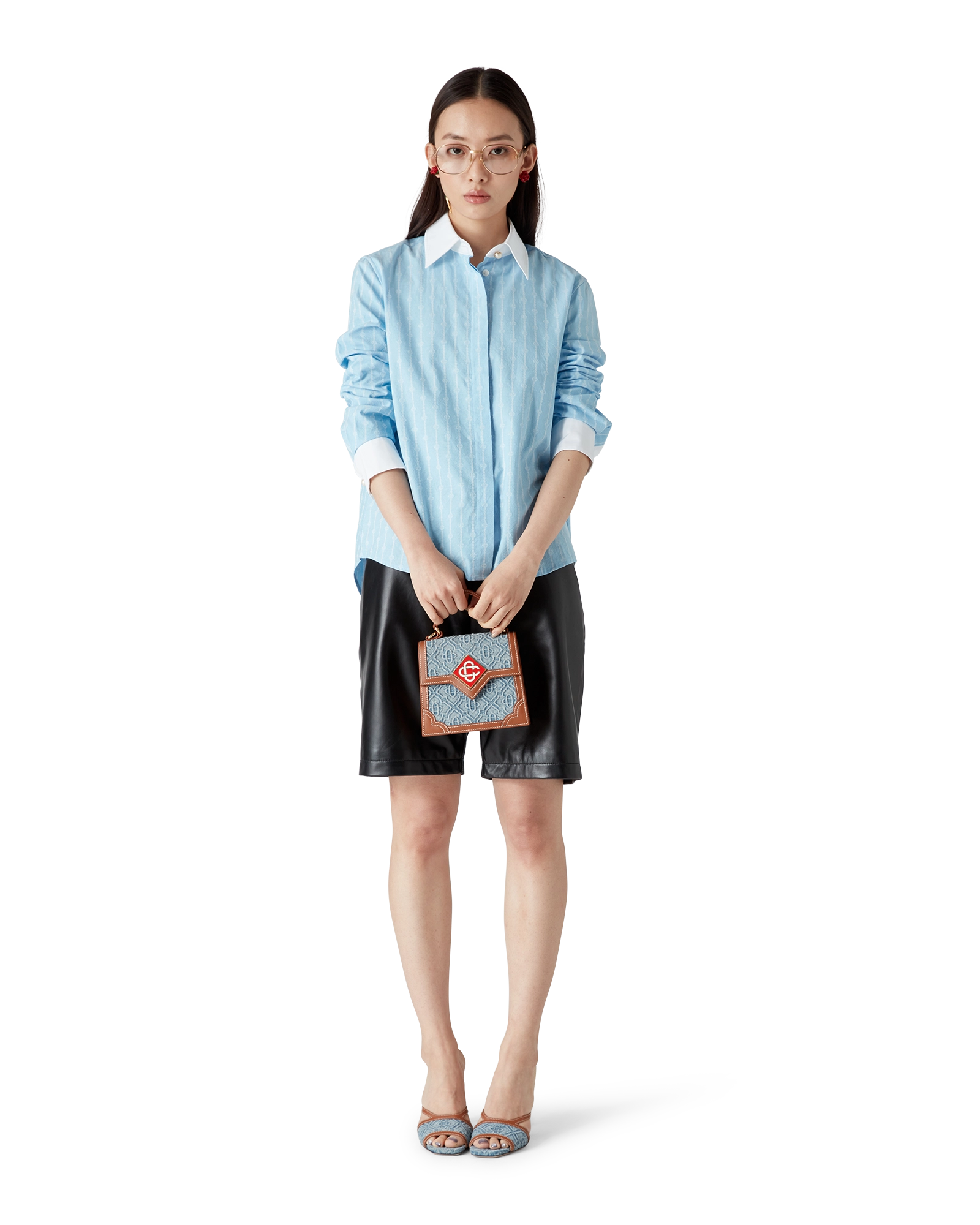 Pinstripe Laurel Long Sleeve Shirt - 图片 2