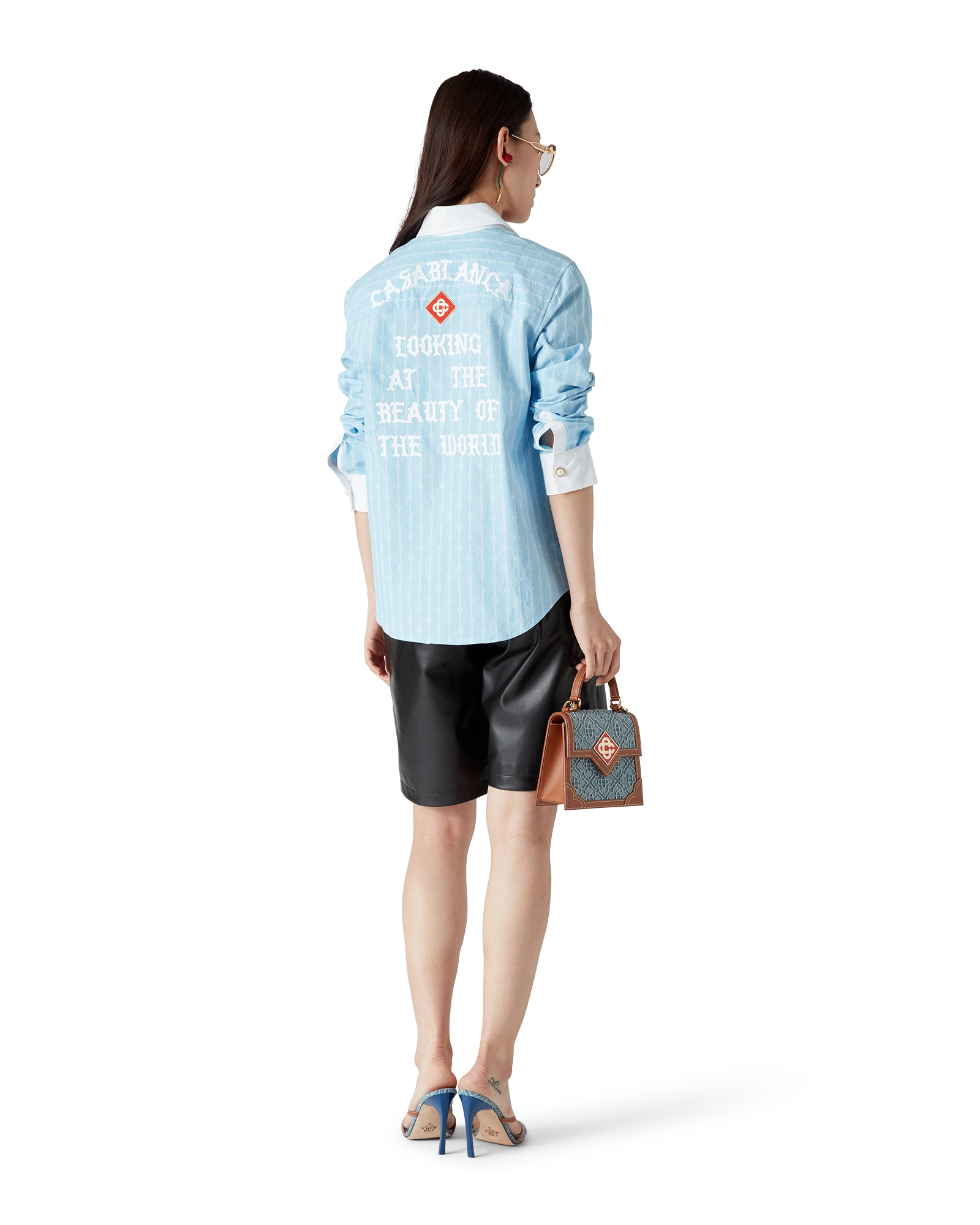 Pinstripe Laurel Long Sleeve Shirt - 图片 3