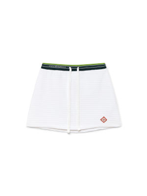 Textured Velour Tennis Skirt