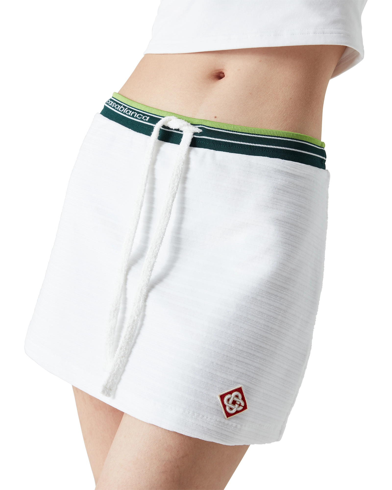 Textured Velour Tennis Skirt - 图片 4