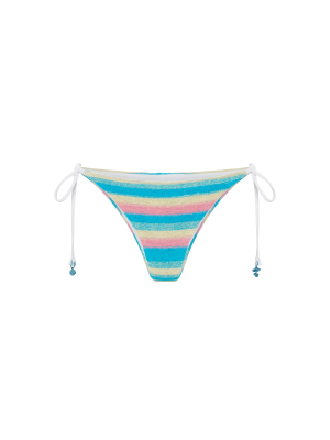 Stripe Towelling Bikini Bottom