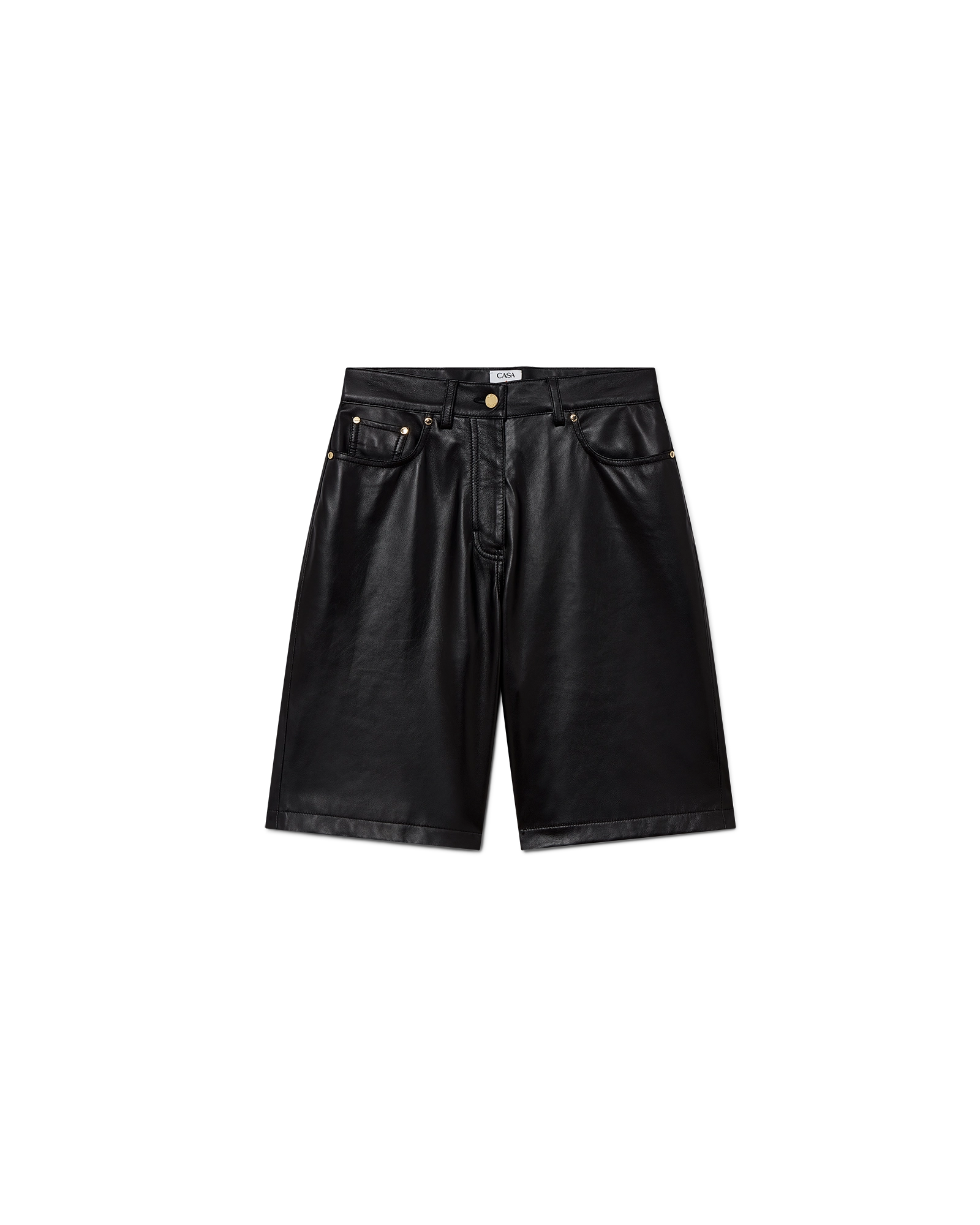 Leather Skater Shorts