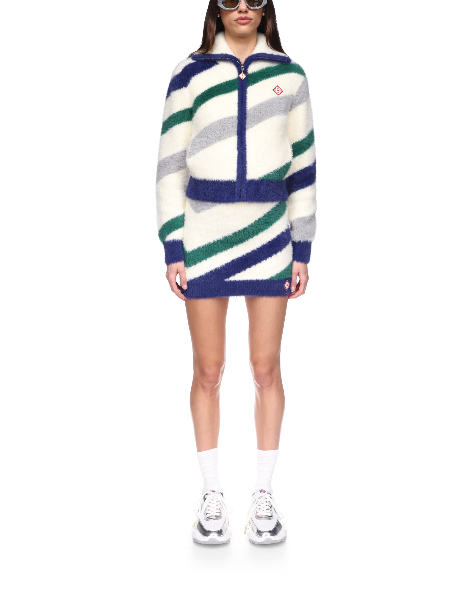 Striped Fluffy Skirt - 图片 2