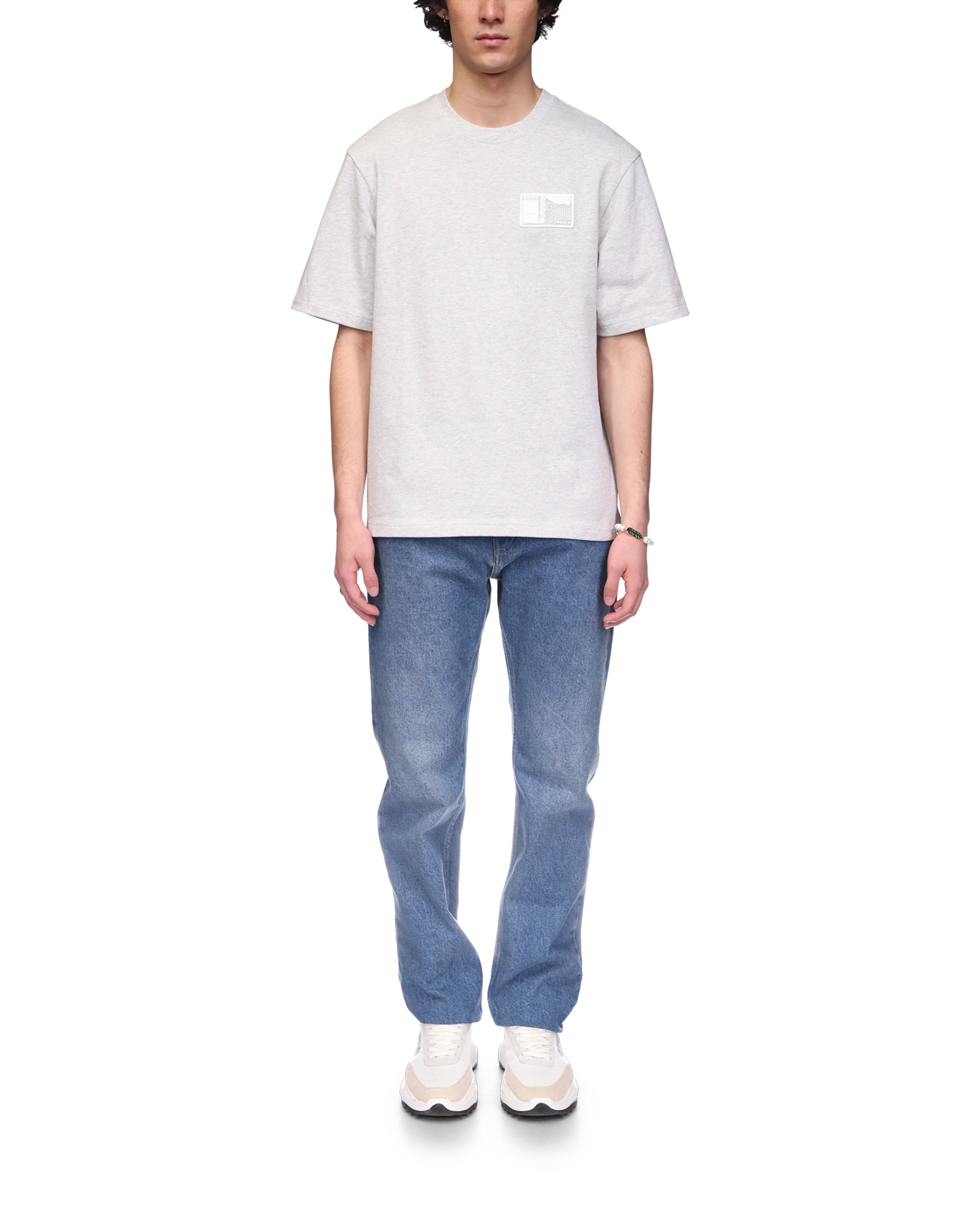 Tennis Statues Oversized Short Sleeve T-Shirt - 图片 2