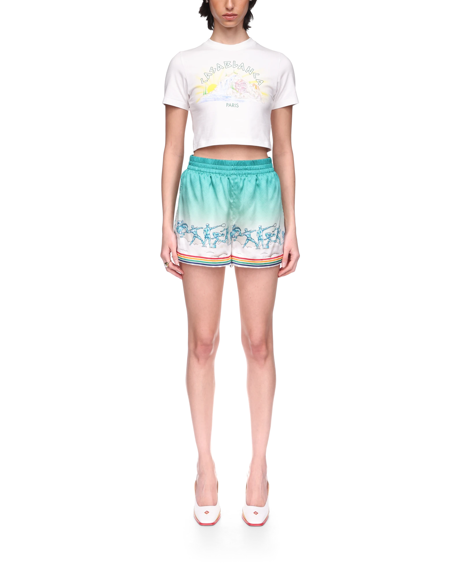 La D??esse Du Stade Silk Shorts - 图片 2