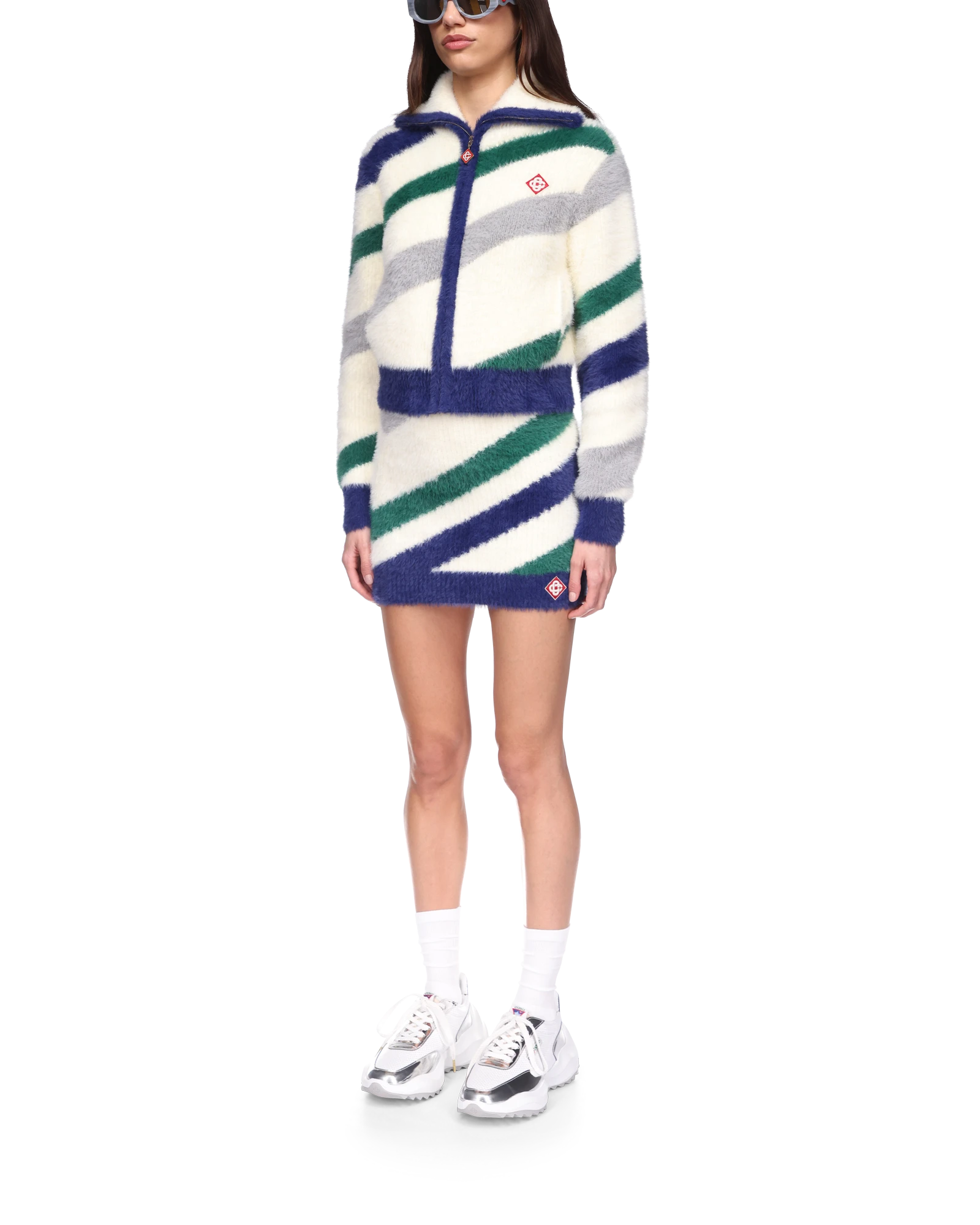 Striped Fluffy Skirt - 图片 3