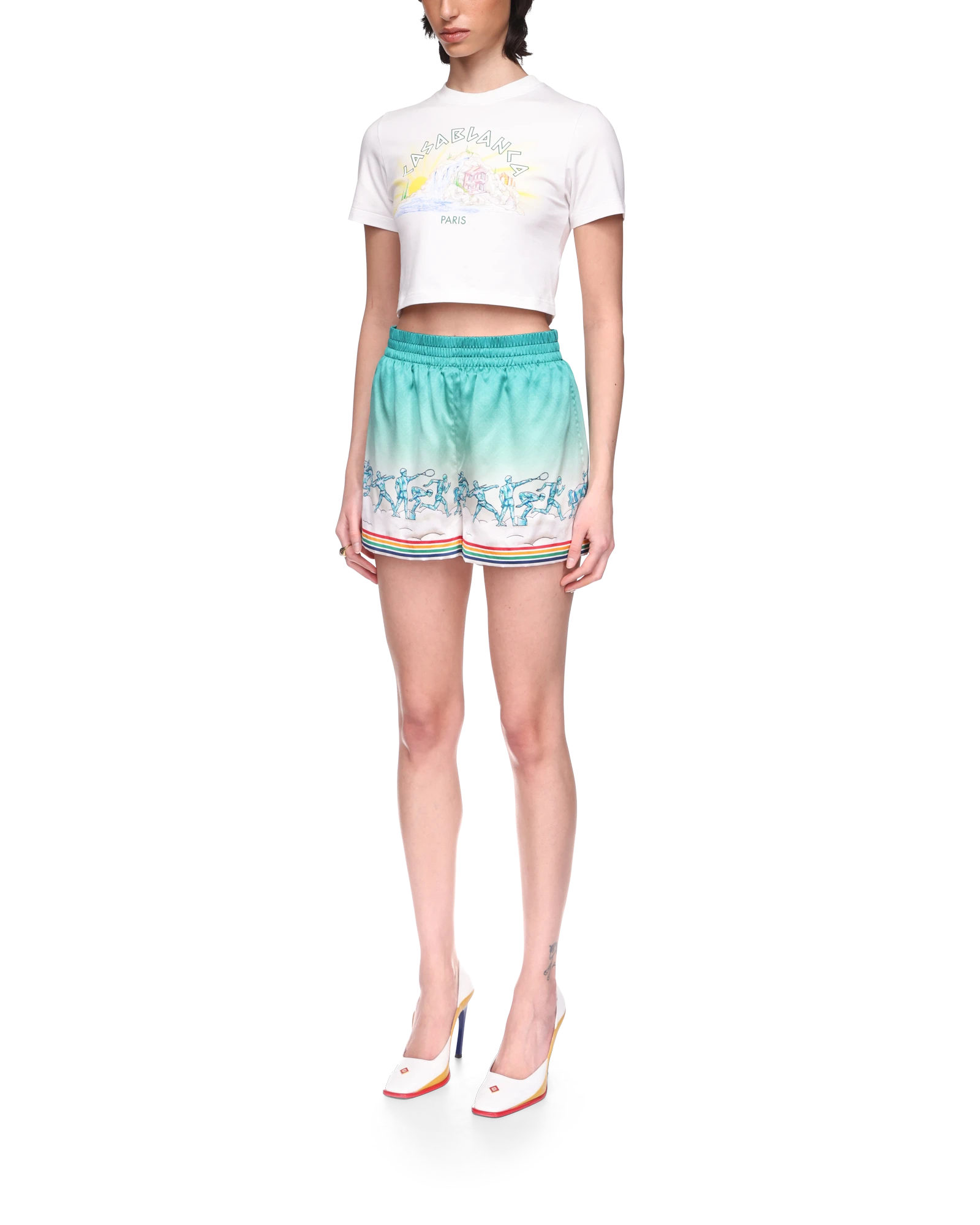 La D??esse Du Stade Silk Shorts - 图片 3