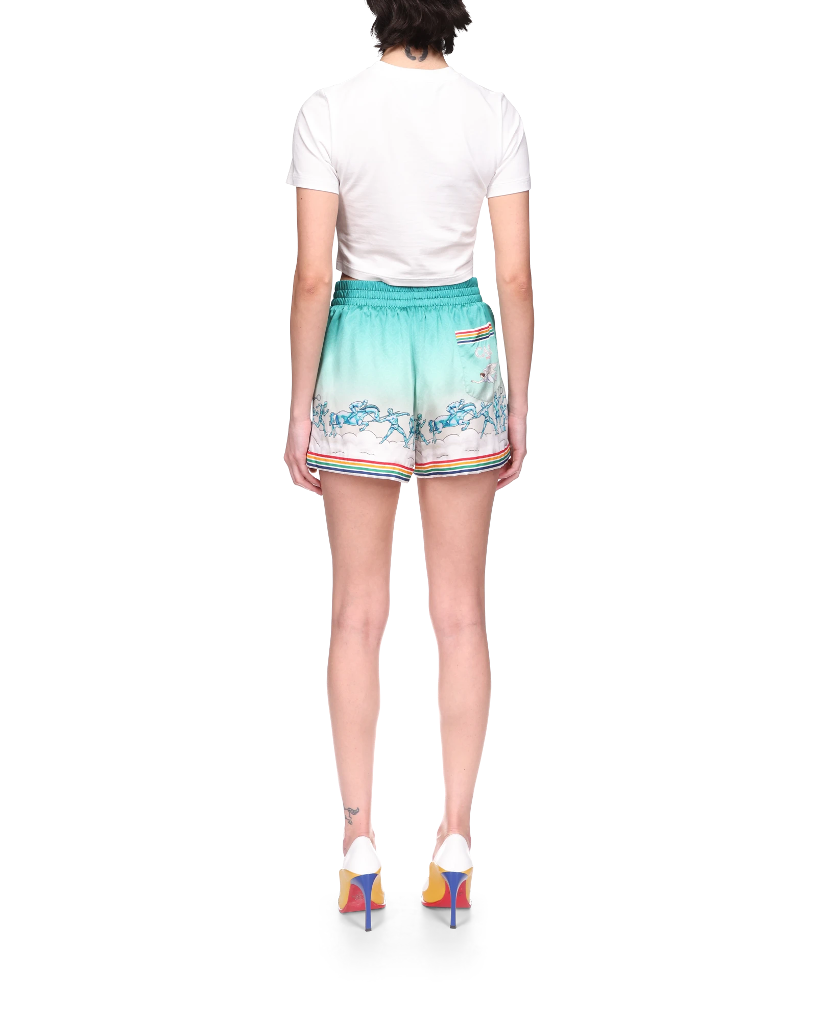 La D??esse Du Stade Silk Shorts - 图片 4