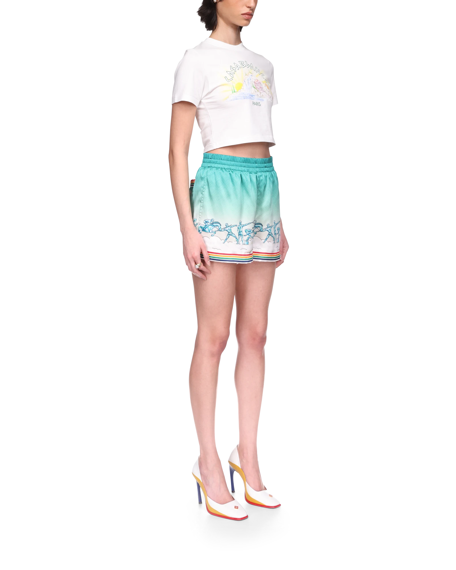 La D??esse Du Stade Silk Shorts - 图片 5